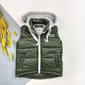 Жилетка з трикотажним капюшоном (хакі) р.92-134