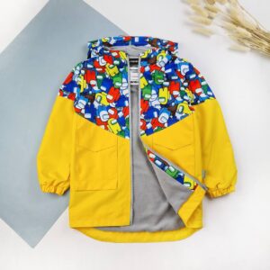 Плащ на мікрофлісі 2кол Амонг Ас (жовтий) р.98-134