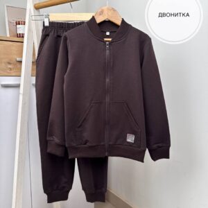 Костюм-бомпер двухнитка (Коричневий) р.98-152