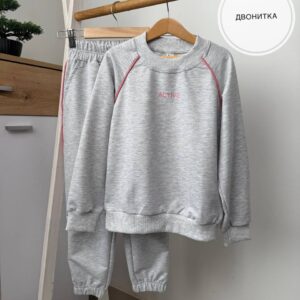 Костюм-світшот двухнитка ACTIVE (Світло-сірий меланж) р.128-152